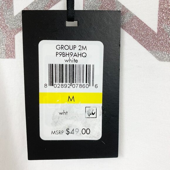 NWT DKNY Glitter Logo T-shirt - Picture 9 of 9